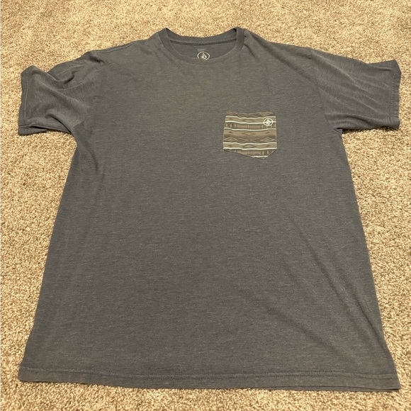 Volcom Charcoal Logo Tee - Picture 1 of 5